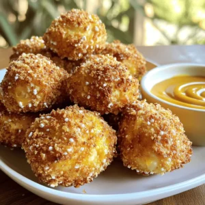 - 1 lb chicken breast, cut into bite-sized pieces - 1 cup crushed pretzels - 1/2 cup breadcrumbs - 1/4 cup all-purpose flour - 1 teaspoon paprika - 1 teaspoon garlic powder - Salt and pepper to taste - 2 large eggs, beaten - 1/3 cup honey - 1/3 cup Dijon mustard - 1 tablespoon apple cider vinegar The key to making Honey Mustard Pretzel Chicken Bites lies in the ingredients you use. First, fresh chicken breast gives a juicy base. Cut the chicken into bite-sized pieces. This size makes them easy to eat and perfect for dipping. Next, crushed pretzels become the star of the coating. They add a salty crunch that pairs well with the chicken. Use regular or gluten-free pretzels. It’s your choice! Breadcrumbs are essential for extra texture. They help create a golden crust when baked. For the dry mix, all-purpose flour, paprika, garlic powder, salt, and pepper enhance the flavor. The spices add depth without overpowering the dish. You'll need eggs to help the coating stick. Two large eggs, beaten, work perfectly here. The honey and Dijon mustard make a delightful sauce. Honey gives sweetness, while Dijon adds tang. A splash of apple cider vinegar balances the flavors well. Gather these ingredients, and you’re ready to make a tasty treat! - Preheat oven to 400°F (200°C). - Prepare a baking sheet by lining it with parchment paper. This step helps prevent sticking and makes clean-up easy. - First, prepare the flour mixture. In a shallow bowl, mix together the flour, paprika, garlic powder, salt, and pepper. This mixture adds flavor to the chicken. - Next, beat two large eggs in another bowl until they are well mixed. This will help the coating stick. - In a third bowl, combine crushed pretzels and breadcrumbs. This mix will give your chicken a crunchy texture. - For coating, take each piece of chicken. Dip it first in the flour mixture, then in the beaten eggs, and finally coat it well with the pretzel and breadcrumb mix. Lay the coated chicken pieces on the prepared baking sheet. - Bake in the preheated oven for 15 to 20 minutes. Check for doneness by making sure the chicken is cooked through and the coating is golden and crispy. Use a meat thermometer if needed; chicken should reach 165°F (75°C). To get that crispy texture, make sure to coat the chicken well. Start with the flour mix. This helps the egg stick better. After the egg, roll the chicken in the pretzel and breadcrumb mix. Press down a bit to make it stick. That crunch is key! For dipping, you can use one hand for wet and one for dry. This keeps your hands cleaner. Want to spice things up? Add some cayenne pepper to the flour mix. It gives a nice kick! You can also use dried herbs, like thyme or oregano, for added flavor. If you want a different sauce, try mixing honey with barbecue sauce. It gives a sweet and smoky taste. You will need a few tools. A baking sheet lined with parchment paper works great. Use three shallow bowls for the coatings. A whisk is handy for the eggs. Grab a spatula or tongs for easy handling of the chicken. For clean-up, soak the bowls right after use. It makes washing easier! {{image_2}} You can change up the coating for your chicken bites. Panko is a great choice instead of regular breadcrumbs. Panko gives a crunchier texture. It adds a bit of fun to each bite. For those needing gluten-free options, you can use crushed gluten-free pretzels. Combine them with gluten-free breadcrumbs. This way, everyone can enjoy the dish. The honey mustard sauce is tasty, but you can mix it up. Try adding a bit of sriracha for heat. You can also mix in some maple syrup for a sweeter twist. If you want to explore other dips, ranch dressing pairs well. BBQ sauce is also a fun alternative. Each sauce brings a new flavor to your chicken bites. You can cook these bites in different ways. An air fryer works great for a quicker option. Preheat the air fryer to 380°F (193°C). Cook the bites for about 10-12 minutes. They will come out crispy and golden. If you prefer grilling, make sure to preheat your grill. Cook the chicken bites for about 4-5 minutes on each side. You can also pan-fry them in a skillet with a bit of oil. This method adds flavor and keeps them juicy. To keep your Honey Mustard Pretzel Chicken Bites fresh, place them in the fridge. Store them in an airtight container. This helps prevent moisture loss and keeps the bites crispy. It's best to eat them within three days for the best flavor and texture. You can freeze these chicken bites for later. First, let them cool completely. Then, place them in a single layer on a baking sheet. Freeze for about an hour, so they don’t stick together. Once frozen, transfer them to a freezer-safe bag. Remove as much air as possible. They can last up to three months in the freezer. To reheat your chicken bites without losing that crispy coating, use the oven. Preheat it to 375°F (190°C). Place the bites on a baking sheet and heat for about 10-15 minutes. This keeps them crunchy and tasty. If you use a microwave, they may get soggy. If you must use a microwave, heat them in short bursts. Check often to avoid overcooking. Honey Mustard Pretzel Chicken Bites stay fresh for about 3 to 4 days in the fridge. Just keep them in an airtight container. This way, they maintain their flavor and moisture. Yes, you can prepare the chicken bites ahead of time. You can coat them and store them in the fridge before baking. Just make sure to bake them fresh when you’re ready to serve. These chicken bites match well with various sides. Here are some great options: - Fresh salad - Sweet potato fries - Veggie sticks with dip - Mac and cheese Absolutely! You can use yellow mustard or whole grain mustard if you prefer. Each type will give a different taste but will still be delicious. Yes, you can make a vegan version. Use tofu or chickpeas instead of chicken. Swap eggs with a flaxseed mixture and use a plant-based honey substitute for the sauce. In this post, we explored how to make Honey Mustard Pretzel Chicken Bites. We covered the main ingredients, step-by-step instructions, and tips for perfecting your dish. Don’t forget the different coating options and sauce variations for extra fun. These bites are a crowd-pleaser and easy to make. Keep them fresh in your fridge or freezer for later. Enjoy cooking this simple yet tasty meal!