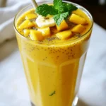 - 1 ripe mango, peeled and diced - 1 cup coconut milk (unsweetened) - 2 tablespoons chia seeds - 1 banana, sliced - 1 tablespoon honey or maple syrup (optional) - 1/2 teaspoon vanilla extract - A handful of ice cubes - Fresh mint leaves, for garnish (optional) To make a Mango Coconut Chia Smoothie, you need fresh, quality ingredients. Each item plays a key role in taste and texture. First, the ripe mango brings natural sweetness and a sunny flavor. Look for mangoes that yield slightly to pressure. This means they are ripe and juicy. Next, coconut milk gives a creamy base. Choose unsweetened coconut milk to keep the smoothie balanced. It enhances the tropical vibe without added sugar. Chia seeds are tiny but mighty! They add fiber and protein. When soaked, they expand and thicken the smoothie. This creates a satisfying texture. The banana adds creaminess and sweetness. It also helps to bind the ingredients together for a smooth blend. You can include honey or maple syrup for extra sweetness. This is optional, as the fruits already provide natural sugar. Vanilla extract rounds out the flavors, adding warmth. Just a little goes a long way. Don't forget the ice cubes! They chill the smoothie and give it a refreshing finish. Finally, fresh mint leaves make a lovely garnish. They add a pop of color and a fresh aroma. A serving of this smoothie contains about 210 calories. It has 4 grams of protein, 9 grams of fat, and 34 grams of carbohydrates. Mangoes are rich in vitamins A and C. They support your immune system and skin health. Coconut milk provides healthy fats for energy. It also helps to keep you full longer. Chia seeds are packed with omega-3 fatty acids. They promote heart health and improve digestion. This smoothie is not just tasty; it’s packed with nutrients too! - Step 1: Combining ingredients in the blender Start by peeling and dicing the ripe mango. Place it in your blender. Then, add the coconut milk and sliced banana. Next, include the chia seeds, honey or maple syrup, and vanilla extract. Don’t forget the handful of ice cubes! - Step 2: Blending the mixture Secure the lid on the blender. Blend the mixture on high speed. You want it to be smooth and creamy. Make sure there are no chunks of fruit left. A silky consistency is key for this smoothie. - Step 3: Allow chia seeds to thicken After blending, let the mixture sit for about 5 minutes. This waiting time allows the chia seeds to expand and thicken the smoothie. You will notice it getting creamier. - Pouring into glasses and garnishing Stir the smoothie again to mix it well. Then, pour it into two glasses. For a fun touch, garnish with fresh mint leaves on top. This adds a pop of color and flavor. - Best practices for serving Serve the smoothie right away for the best taste. If you wait too long, it may thicken too much. Enjoy this refreshing drink cold, especially on warm days! To get that silky texture, start by blending your ingredients well. First, combine the mango, coconut milk, banana, chia seeds, honey or maple syrup, vanilla extract, and ice cubes in your blender. Blend on high speed for about 30 seconds. You want the mixture to be smooth without any chunks. If your smoothie is too thick, add a bit more coconut milk. For a thicker drink, add more chia seeds or ice. Let it sit for about 5 minutes. This helps the chia seeds expand and thicken the smoothie. If you need a coconut milk alternative, try almond or oat milk. These will still give you a creamy base. You can also use any nut milk you like. For sweeteners, honey is great, but maple syrup works too. Adjust the sweetness to your taste. If you want to avoid added sugars, skip the sweetener altogether. Store any leftover smoothie in the fridge for up to 24 hours. Make sure to seal it in an airtight container. If you want to keep it longer, freeze the smoothie in ice cube trays. Once frozen, pop them out and store them in a bag. You can blend the cubes later for a quick, refreshing drink! {{image_2}} You can make this smoothie even better with other fruits. Pineapple adds a sweet and tangy twist. Just chop up some fresh pineapple and blend it in. It pairs well with mango and coconut. You can also add a banana for extra creaminess. The banana will make your smoothie thicker and sweeter. Berries are another great choice. Blueberries, strawberries, or raspberries can change the taste completely. They add a nice burst of color and flavor. Just toss in a handful of berries when blending. This will give you a refreshing, fruity mix that your taste buds will love. Want to make your smoothie even healthier? Add some protein powder. This will help keep you full longer. You can use any type of protein powder you like. Just a scoop will do! Greens are another good option. Spinach or kale blends well without changing the taste much. They add vitamins and minerals that are great for your body. Also, consider using different types of milk or yogurt. Almond milk or oat milk can change the flavor slightly, making it creamier or lighter. Greek yogurt can add protein and creaminess too. Choose what fits your diet and taste. A mango coconut chia smoothie can last about 1 to 2 days in the fridge. After blending, store it in a sealed container. The chia seeds may thicken the smoothie more over time. If it gets too thick, just stir in a little coconut milk or water. Yes, you can make this smoothie in advance. Blend all your ingredients and store it in the fridge. For the best taste, drink it within 24 hours. If you want to keep it longer, consider freezing the smoothie in ice cube trays. You can blend them again when you're ready to enjoy it. Chia seeds are tiny powerhouses of nutrition. They are rich in fiber, which helps with digestion. They also contain omega-3 fatty acids, which support heart health. Additionally, chia seeds provide protein and important minerals like calcium and magnesium. This makes them a great addition to your diet. Yes, this smoothie is vegan-friendly! You can easily make it without any animal products. Use maple syrup instead of honey for sweetness. All other ingredients, like mango, coconut milk, and chia seeds, are plant-based. Enjoy this refreshing drink without any worries! This blog post shared a simple recipe for a mango coconut chia smoothie. We covered the key ingredients, step-by-step instructions, and tips for a smooth texture. I highlighted storage tips and variations to keep it exciting. In the end, this smoothie not only tastes great but is also packed with nutrients. Enjoy experimenting with new flavors and enjoy the health benefits. You can make this smoothie your own!