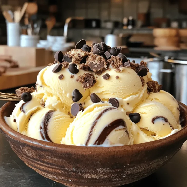 To make high-protein cookies and cream ice cream, you need these main ingredients: - 2 cups Greek yogurt (plain, non-fat) - 1 cup unsweetened almond milk (or any milk of choice) - 1/2 cup vanilla protein powder - 1/4 cup honey (or maple syrup for a vegan option) - 1 teaspoon vanilla extract - 1 cup crushed chocolate sandwich cookies (like Oreos) - 1/4 cup mini chocolate chips (optional) If you want to switch things up, here are some options: - Use coconut milk or oat milk instead of almond milk. - Substitute agave syrup for honey if you like. - For a lower-calorie sweetener, try stevia or monk fruit. - For a dairy-free option, use a plant-based protein powder. To whip up this tasty ice cream, gather these tools: - An ice cream maker - Mixing bowls - A whisk or electric mixer - An airtight container for freezing - A measuring cup and spoons for accuracy These ingredients and tools help you create a creamy, high-protein treat full of flavor. Enjoy the process and make it your own! Start by grabbing a mixing bowl. Add 2 cups of Greek yogurt, 1 cup of almond milk, and 1/2 cup of vanilla protein powder. Next, pour in 1/4 cup of honey and 1 teaspoon of vanilla extract. Whisk everything together until it is smooth. This base is creamy and packed with protein. Taste it! If you want it sweeter, add more honey. Once your base is ready, it’s time to churn! Pour the mixture into your ice cream maker. Follow the instructions that come with your machine. Churn it until you see a soft-serve texture. This usually takes about 20 to 30 minutes. If you like your ice cream firmer, transfer it to an airtight container. Freeze it for 2 to 4 hours. This extra time gives it the right texture. Before serving, scoop it into bowls. You can top it with more crushed cookies or chocolate chips if you want. Enjoy your high-protein cookies and cream ice cream! To change the sweetness, taste your ice cream base after mixing. If it’s not sweet enough, add more honey or maple syrup. Start with a small amount. Mix well, then taste again. Adjust a little at a time. This method helps you find the perfect balance for your taste buds. When adding cookies and chocolate chips, use a gentle touch. After mixing your base, sprinkle in the crushed cookies. Slowly fold them in with a spatula. This way, you keep the cookies intact. If you choose to add chocolate chips, do this last. This adds a nice crunch and makes every bite special. Serve your ice cream in fun bowls or cones. For a cool look, add extra crushed cookies on top. You can also drizzle chocolate sauce for flair. Use a cookie on the side for extra fun. This not only looks great but also adds more flavor. Enjoy each scoop with friends and family! {{image_2}} You can change up the flavor of your high-protein ice cream. Here are some fun ideas: - Mint chocolate: Add 1 teaspoon of mint extract for a fresh twist. - Peanut butter: Mix in 1/2 cup of natural peanut butter for a nutty flavor. - Chocolate fudge: Stir in some cocoa powder for a richer chocolate taste. - Cookies and cream with a twist: Use different flavored sandwich cookies for unique bites. You can easily make this ice cream vegan. Here’s how: - Dairy-free yogurt: Use coconut yogurt or almond yogurt in place of Greek yogurt. - Nut milk: Stick with almond milk or try oat milk for a creamier base. - Sweetener: Use maple syrup or agave nectar instead of honey. - Protein powder: Choose a plant-based protein powder for added protein. For those on a low-carb or ketogenic diet, you can modify this recipe: - Sweetener: Use a low-carb sweetener like erythritol or stevia instead of honey. - Milk: Use unsweetened coconut milk for fewer carbs. - Cookies: Choose keto-friendly chocolate cookies or make your own. - Protein powder: Use a low-carb protein powder to keep your macros in check. Feel free to mix and match these ideas. Experimenting will lead to delicious new flavors! To keep your high-protein cookies and cream ice cream fresh, you should store it in an airtight container. This helps prevent air from getting in and causing ice crystals. If you don't have an airtight container, use plastic wrap to cover the ice cream tightly before placing it in a regular container. Make sure to leave some space at the top for expansion as the ice cream freezes. Your ice cream can last up to two weeks in the freezer. However, for the best taste and texture, enjoy it within the first week. To maintain its flavor, avoid repeatedly taking it in and out of the freezer. Each time you do this, the ice cream can get warmer and lead to freezer burn. Check for any ice crystals forming on top of your ice cream. This means it has suffered freezer burn. Also, if the flavor seems dull or off, it’s best to toss it. When you scoop it, if it feels grainy instead of creamy, that is another sign it is no longer good. Always remember, fresh is best for this delicious treat! You can boost the protein in this ice cream easily. Here are some great tips: - Add more protein powder. Use up to 1 cup for a stronger flavor. - Mix in Greek yogurt. Use an extra cup for a creamier base. - Try adding nut butter. A quarter cup of almond or peanut butter works well. - Use cottage cheese. Blend in a half cup for more protein and creaminess. These options keep the taste delicious while packing in more protein. Yes, you can! Making ice cream without a machine is easy. Here’s how: 1. Follow all the steps for mixing the ingredients. 2. Pour the mixture into a shallow dish. 3. Freeze it for about 3 hours. 4. Every 30 minutes, stir it to break up ice crystals. 5. After about 3 hours, it should be ready to scoop. This method takes a bit longer, but it still makes tasty ice cream! You can find high-protein cookies and cream ice cream in many places. Look for it at: - Local grocery stores, often in the frozen section. - Health food stores that focus on protein products. - Online retailers like Amazon or specialty food sites. Make sure to read labels for protein content when you shop. You learned about the key ingredients and equipment for making delicious homemade ice cream. Step-by-step instructions showed you how to prepare, churn, and achieve the perfect texture. Tips helped you adjust sweetness and perfect mix-ins. I shared fun variations to try and storage tips to keep your ice cream fresh. In summary, with the right tools and some creativity, you can make and enjoy tasty ice cream at home. Keep experimenting, and enjoy your sweet treats!