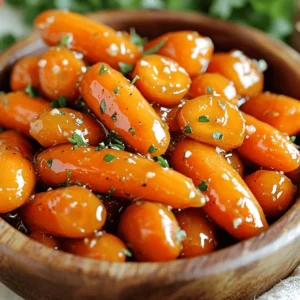 - Baby carrots or regular carrots: Use one pound of baby carrots. If you have regular carrots, peel and cut them into sticks. Both work well. - Honey and its substitutes: Honey gives a sweet touch. You can use maple syrup if you prefer. - Unsalted butter: Two tablespoons of unsalted butter add richness to the dish. - Garlic and its preparation: Use three cloves of garlic, minced finely. Fresh garlic gives the best flavor. - Soy sauce or tamari options: One tablespoon of soy sauce adds depth. You can use tamari for a gluten-free option. - Fresh or dried thyme: Thyme adds a nice herbal note. Use one teaspoon of fresh or half a teaspoon if dried. - Seasoning essentials (salt and pepper): Salt and pepper enhance all flavors. Adjust to taste. - Optional garnish (chopped parsley): Chopped parsley adds color and freshness. It is not necessary but looks great on the plate. This ingredient list makes the recipe easy and quick. Each item plays a key role in creating a tasty dish. To start, we need to blanch the carrots. Boil a pot of water. Add the carrots and let them cook for 4-5 minutes. This makes them tender but still crisp. Drain the carrots and set them aside. If you don’t have baby carrots, you can use regular carrots. Just peel them and cut them into sticks. Now, let's move on to the cooking part. In the same pot, melt 2 tablespoons of unsalted butter over medium heat. Once the butter melts, add 3 minced garlic cloves. Sauté the garlic for about 1 minute. You want it to be fragrant and golden, but be careful not to burn it. Next, add in 3 tablespoons of honey, 1 tablespoon of soy sauce, and 1 teaspoon of fresh thyme. Stir well to mix everything together. This creates a lovely honey garlic glaze. Once the glaze is ready, return the blanched carrots to the pot. Toss them in the honey garlic mixture. Cook for another 5-7 minutes. Stir occasionally until the carrots are well coated and tender. After the carrots are cooked, it’s time to season. Add salt and pepper to taste. Cook for another minute to let the flavors blend. Now, remove the pan from heat. Transfer the glazed carrots to a serving dish. For a nice touch, sprinkle some chopped parsley on top. This adds color and freshness to your dish. Enjoy your honey garlic glazed carrots! To boost the taste of your honey garlic glazed carrots, try using different spices and herbs. Consider adding a pinch of cinnamon or nutmeg for warmth. You can also experiment with rosemary or dill for a fresh twist. These herbs can elevate the dish and add variety. To achieve the perfect glaze, make sure to cook the carrots until they are tender but not mushy. The glaze should coat the carrots well to create a shiny, sweet layer. Stir the carrots often while they cook to ensure even coverage. Blanching carrots is a simple method that helps keep their bright color and crunch. This technique softens them just enough for the glaze to stick. Blanch for about 4-5 minutes, and they will turn out perfect. Be cautious with the garlic. It can burn quickly if you cook it too long over high heat. Sauté it just until fragrant and golden. Keep stirring to avoid burning. If you burn the garlic, it can make the dish taste bitter. These carrots pair well with many main dishes. Serve them alongside roasted chicken or grilled fish. They also work great with pork chops or steak. The sweetness of the glaze will balance well with savory meats. For creative plating, arrange the glazed carrots in a circular pattern on the plate. Drizzle any leftover glaze over the top. A sprinkle of fresh parsley adds a pop of color and freshness. This adds a nice touch for special occasions. {{image_2}} You can switch honey for maple syrup. It adds a unique flavor. Maple syrup works well in this dish. Try using different carrots, too. You can use regular carrots, sliced into sticks. Colorful carrots, like purple or yellow, can make the dish pop. To make this recipe vegan, replace the butter with olive oil. You can also skip honey and use agave syrup instead. For those who need gluten-free options, use tamari instead of soy sauce. This small change keeps the flavor intact. Want a burst of freshness? Add some citrus zest, like lemon or orange. It brightens the dish and adds a lovely twist. If you like heat, sprinkle some chili flakes in. They give a nice kick and balance the sweetness. To keep your honey garlic glazed carrots fresh, store them in the fridge. Use an airtight container. This helps lock in moisture and flavor. Make sure the carrots are cool before sealing the container. Eat them within three to four days for the best taste. When reheating, use the stovetop for best results. Heat a pan over low heat. Add a splash of water or a bit of butter. Stir the carrots gently until they warm up. This method keeps the carrots tender and avoids sogginess. If you want to save some glazed carrots, freezing is a great option. First, let the carrots cool completely. Place them in a freezer-safe container or bag. Remove as much air as possible. When you're ready to eat them, thaw in the fridge overnight. Reheat on the stovetop or in the microwave. This way, you can enjoy their sweet, savory flavor even later! Yes, you can use frozen carrots. They are convenient and save time. However, frozen carrots may not have the same crunch as fresh ones. They can also cook faster, so watch them closely. If you choose frozen carrots, skip the blanching step. Just heat them with the glaze until warm. To balance sweetness, you can add more soy sauce. This adds a salty flavor that cuts the sweetness. You might also try adding a splash of vinegar for tang. Taste as you go. Adjust until you find the flavor you love. These carrots go well with many dishes. Try serving them with roasted chicken or grilled steak. They also pair nicely with rice or quinoa. For a vegetarian option, serve them with a hearty salad or pasta. The sweet and savory flavor complements many cuisines. This blog post gave you a complete guide to honey garlic glazed carrots. We covered all the ingredients, cooking steps, and tips for perfect results. You can easily make this dish your own with variations and substitutions. Remember, practice helps improve your skills. Enjoy serving this flavorful side dish, and don't forget to share your creations! Happy cooking!