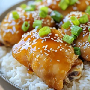 - 2 lbs chicken thighs (boneless, skinless) - 1/2 cup honey - 1/2 cup soy sauce or coconut aminos (for gluten-free) - 4 cloves garlic, minced - 1 tablespoon fresh ginger, minced - 1 tablespoon sesame oil - 1 teaspoon red pepper flakes - 1 tablespoon cornstarch - 2 tablespoons water - 2 green onions, sliced - Sesame seeds Let's break down the ingredients. The chicken thighs form the base of this dish. They are juicy and cook well in the Instant Pot. Honey gives the dish a sweet taste. It also helps to caramelize the chicken. Soy sauce or coconut aminos adds saltiness and depth. Next, we have flavor enhancers. Garlic and ginger add fresh, bold flavors. They create a fragrant aroma when cooking. Sesame oil provides a nutty taste, giving the dish richness. Red pepper flakes add heat. You can adjust the amount to suit your taste. Finally, we need a thickening agent. Cornstarch mixed with water makes a slurry. This helps to thicken the sauce. Green onions and sesame seeds are for garnish. They add color and a bit of crunch. Together, these ingredients create a flavor-packed dish that's sure to impress! Start by patting the chicken thighs dry. This helps them sear better. Next, season the chicken lightly with salt and pepper. This step adds flavor and enhances the dish. In a mixing bowl, combine the honey, soy sauce, minced garlic, ginger, sesame oil, and red pepper flakes. Stir everything together until well mixed. This sauce is the star of the dish and gives it that sweet and savory punch. Turn on your Instant Pot and select the Sauté function. Once it is hot, you can add a bit of oil if you like. Sear the chicken thighs for about 2 to 3 minutes on each side until they turn golden brown. This locks in the juices. After searing, remove the chicken from the pot. Pour the honey garlic mixture into the pot. Be sure to scrape the bottom to deglaze, lifting any browned bits. This adds extra flavor to your sauce. Now, return the seared chicken thighs to the pot, making sure they are well-coated with the sauce. Close the Instant Pot lid and set the steam release valve to sealing. Select Manual or Pressure Cook and set it for 10 minutes at high pressure. When cooking finishes, let it naturally release pressure for 5 minutes. Then, carefully switch the valve to venting to release any remaining pressure. Remove the chicken from the pot and place it on a plate. To thicken the sauce, mix cornstarch with water in a small bowl. Add this mixture to the pot and select the Sauté function again. Stir continuously for about 2 to 3 minutes until the sauce thickens. Finally, return the chicken to the pot and toss it to coat in the thickened sauce. This step makes the dish even more delicious! To achieve perfectly seared chicken, start by patting the thighs dry. This step helps to create a good crust. Season them lightly with salt and pepper. When the Instant Pot is hot, add a bit of oil. Sear each side for about 2-3 minutes until golden brown. This browning adds depth to the dish. Deglazing the pot is key to great flavor. After searing, pour in the honey-garlic mixture. Scrape the bottom well with a spatula. This lifts any brown bits, enhancing the sauce’s taste. Adjusting the red pepper flakes lets you control the spice. If you like it mild, use less. For a kick, add more flakes. Experiment to find your perfect heat level. You can also substitute ingredients for variety. Try using coconut aminos instead of soy sauce for a gluten-free dish. You can switch honey for maple syrup for a different sweet note. Serve the chicken over steamed rice or quinoa. This adds a nice base for the rich sauce. Drizzle the honey garlic sauce over the top for extra flavor. For garnishing, slice green onions and sprinkle them on top. Add sesame seeds for crunch and a pop of color. This makes your dish look as good as it tastes! {{image_2}} You can switch up the protein in this recipe. If you prefer chicken breasts, use them instead of thighs. Chicken breasts cook faster and are leaner. For a plant-based option, try using tofu. Just press the tofu first to remove extra moisture. Cut it into cubes and follow the same cooking steps. This gives you a tasty and healthy meal. If you need a gluten-free option, use coconut aminos instead of soy sauce. It has a similar sweet taste but is safe for those avoiding gluten. You can also use different sweeteners like maple syrup or agave nectar. These options help lower the sugar content without losing flavor. You can make this dish even better by adding seasonal veggies. In spring, consider adding snap peas or asparagus. In fall, try diced butternut squash or carrots. These veggies not only add color but also provide extra nutrients. Just chop them up and toss them in during the last few minutes of cooking for a fresh touch. To store leftover honey garlic chicken, let it cool first. Place it in an airtight container. Make sure to cover it well. This helps keep the chicken fresh and tasty. You can store it in the fridge for up to three days. If you want to enjoy it later, consider freezing it instead. To freeze honey garlic chicken, follow these steps. First, let the chicken cool completely. Slice or leave it whole, depending on your taste. Place it in a freezer-safe bag or container. Remove as much air as possible to prevent freezer burn. Label the bag with the date. You can freeze it for up to three months. When you are ready to eat, just thaw it in the fridge overnight. To reheat honey garlic chicken, use a few methods. The best way is in the microwave. Place the chicken in a microwave-safe dish. Cover it with a lid or plastic wrap. Heat it in short bursts of one minute. Check to see if it’s warm throughout. You can also reheat it on the stove. Use a non-stick pan over medium heat. Add a splash of water to keep it moist. Stir it gently until hot. This keeps the flavors alive and tasty. Cooking honey garlic chicken in an Instant Pot takes about 30 minutes. This time includes 10 minutes of high-pressure cooking. You also need to allow for 5 minutes of natural pressure release. Prepping the ingredients takes about 15 minutes. So, you can have a tasty meal ready in no time. Yes, you can make this dish ahead of time. Prepare the chicken and sauce, then store them in the fridge for up to two days. When you're ready to eat, just reheat it in the Instant Pot. You can also freeze the cooked chicken for up to three months. Just thaw it overnight in the fridge before reheating. Honey garlic chicken pairs well with many sides. Here are some great options: - Steamed rice or quinoa for a healthy base. - Stir-fried vegetables for added crunch. - A fresh salad to balance the flavors. - Mashed potatoes for a comforting touch. These sides enhance the meal and bring out the delicious honey garlic flavor. Enjoy experimenting! This blog post covered how to make a tasty honey garlic chicken in the Instant Pot. We looked at the main ingredients, like chicken thighs, honey, and soy sauce. The cooking steps made it simple and quick. I shared tips for the best cooking and serving ways. In closing, this recipe is easy to make and full of flavor. Enjoy this dish with your favorite sides!