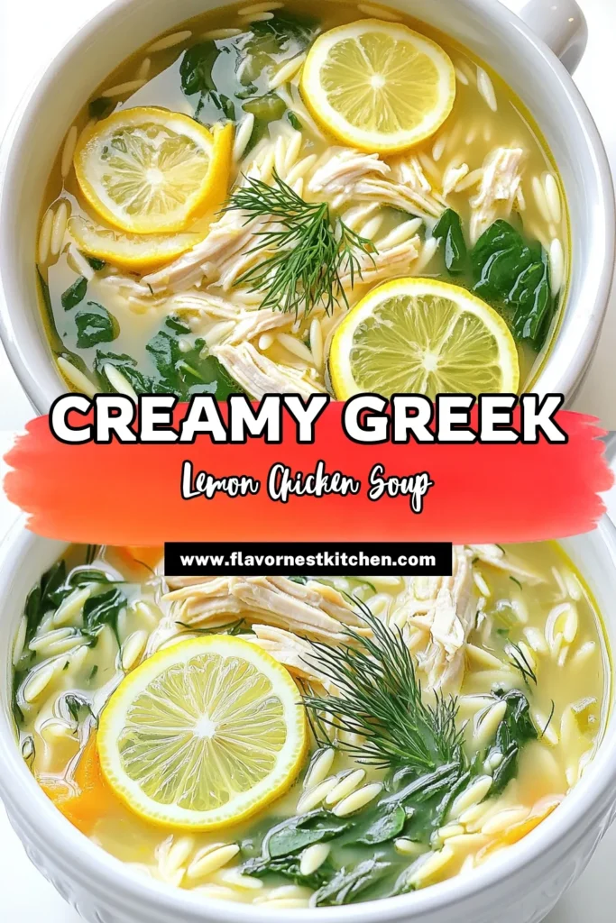 Warm up your meals with this flavorful Slow Cooker Creamy Greek Lemon Chicken Soup. Packed with tender chicken, vibrant vegetables, and a zesty lemon kick, this comforting dish is perfect for chilly days. Discover how easy it is to make with just a few simple steps in your slow cooker. Dive into the creamy goodness and elevate your dinner routine! Click through to explore the complete recipe and bring this delicious soup to your table today.