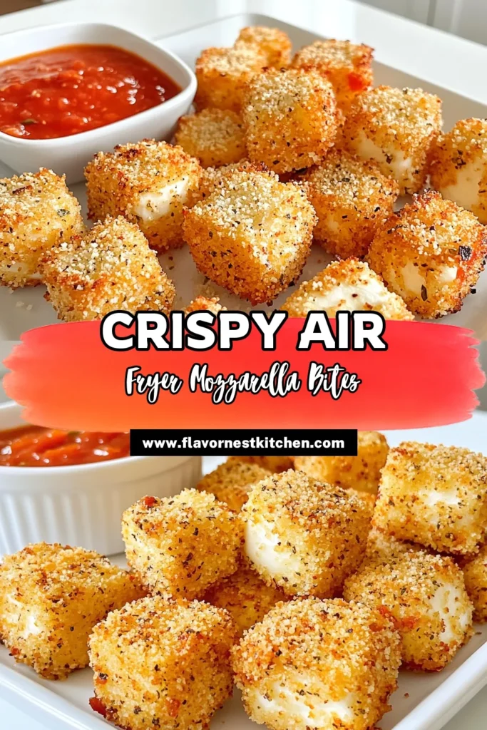 Get ready to indulge in delicious Crispy Air Fryer Mozzarella Bites that are perfect for snacking or entertaining! This quick and easy recipe features gooey mozzarella coated in a crunchy breadcrumb mix, ready in just 20 minutes. Dive into this mouthwatering treat and elevate your appetizer game! Click through to explore the full recipe and serve up these delectable bites at your next gathering. #CookingInspiration #AirFryerRecipes #SnackTime #MozzarellaBites