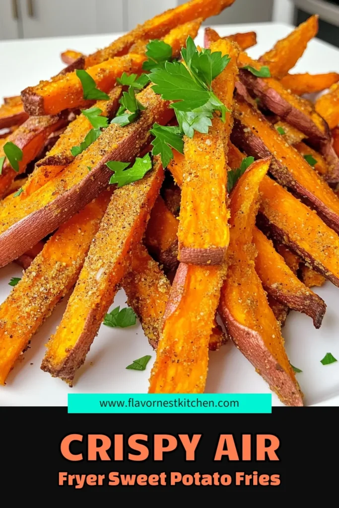 Indulge in the deliciousness of Air Fryer Crispy Sweet Potato Fries with this simple recipe! Perfectly seasoned and irresistibly crunchy, these fries are a healthy twist on a classic favorite. In just 25 minutes, you can whip up a batch that will impress everyone. Ready to elevate your snack game? Click through for the full recipe and enjoy the ultimate crispy treat! #SweetPotatoFries #AirFryerRecipes #HealthySnacks #CrispyFries