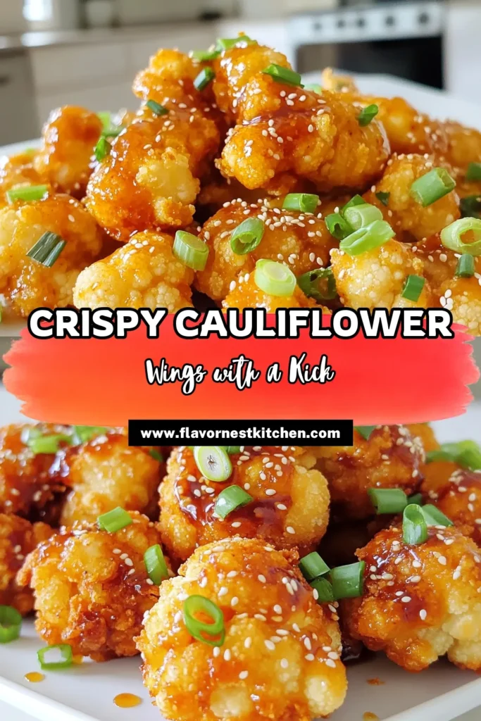 Indulge in a delightful twist on a classic with these Spicy Honey Garlic Cauliflower Wings! Perfectly crispy and coated in a sweet and spicy sauce, these wings are easy to make and sure to impress. Whether you're hosting a party or just looking for a tasty snack, this recipe is a must-try! Click through to discover the step-by-step guide and get ready to savor these irresistible bites. #CauliflowerWings #VeganRecipes #HealthyEating #SpicyFood