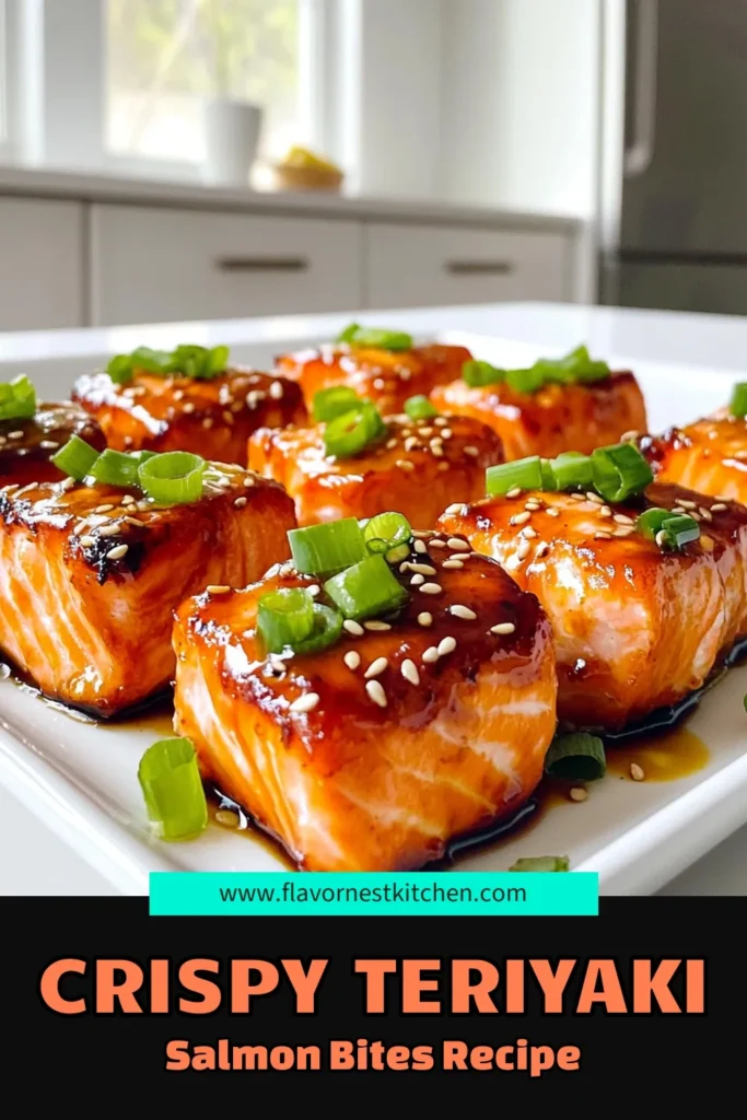 Indulge in these mouthwatering Air Fryer Teriyaki Salmon Bites that are quick to prepare and bursting with flavor! Made with fresh salmon and a delightful teriyaki marinade, these bites are perfect for a healthy snack or a dinner party appetizer. Ready in just 30 minutes, they’re crispy on the outside and tender on the inside. Click through for the full recipe and impress your guests tonight! #AirFryerRecipes #HealthyEating #SalmonBites #QuickRecipes