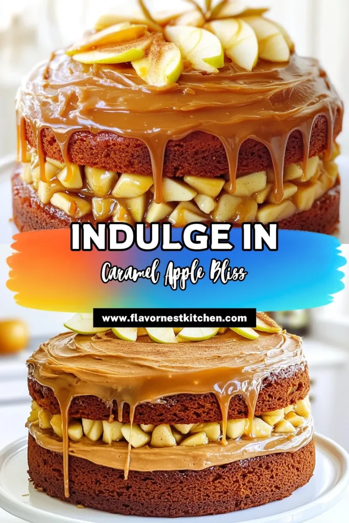 Indulge in the deliciousness of Caramel Apple Cake with this easy recipe that will impress your family and friends! Learn to bake a moist apple cake layered with rich brown sugar frosting and topped with luscious caramel sauce. Perfect for gatherings or a cozy dessert at home, this cake combines the best of fall flavors. Click through to explore the full recipe and elevate your baking game today! #CaramelAppleCake #BakingRecipes #FallDesserts #SweetTreats