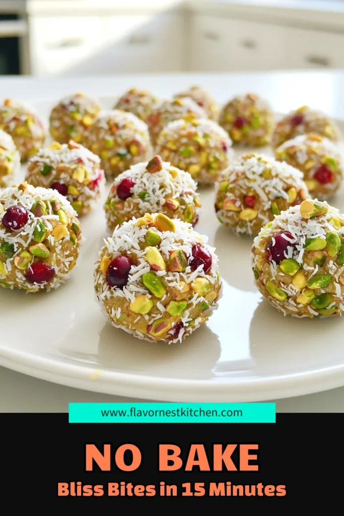 Indulge in these delicious No-Bake Pistachio Cranberry Bliss Bites that are perfect for a quick snack or a sweet treat! Made with simple ingredients like pistachios, dried cranberries, and almond butter, these bites are easy to prepare and packed with flavor. Whether you're a fan of no-bake recipes or looking for a healthy snack, these bliss bites will hit the spot. Click through to explore the full recipe and elevate your snack game!