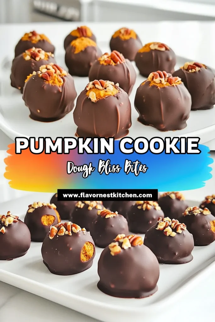 Indulge in the fall flavors with these No-Bake Pumpkin Cookie Dough Truffles! Perfect for a sweet treat without the hassle of baking, these truffles combine almond flour, pumpkin puree, and rich dark chocolate for a delicious bite. Easy to make and ready in just one hour, they’re a great addition to your dessert table! Click to discover the full recipe and make these delightful treats today! #PumpkinTruffles #NoBakeDesserts #FallRecipes #SweetTreats