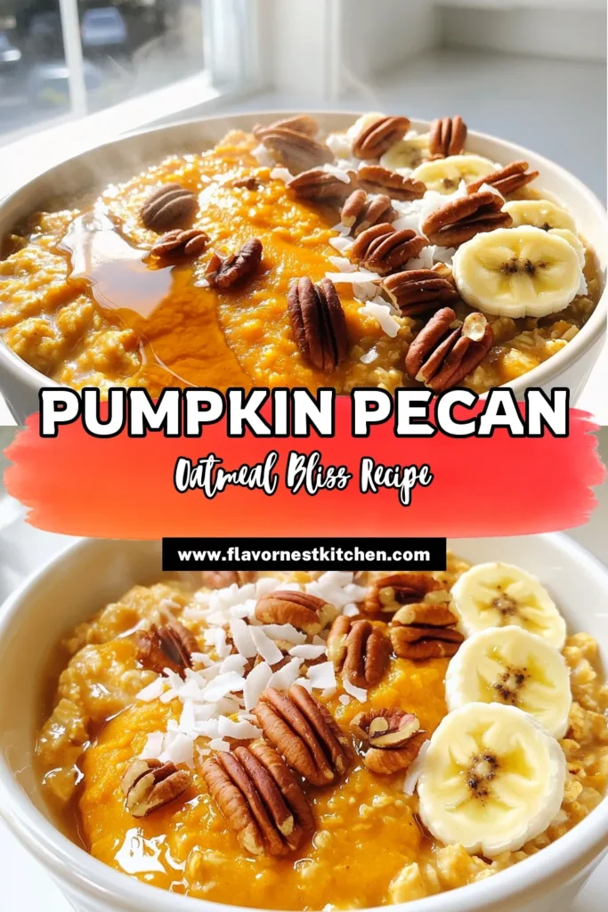 Warm up your mornings with this cozy maple pecan pumpkin oatmeal that’s perfect for fall! Packed with flavors of pumpkin, maple syrup, and crunchy pecans, this easy recipe mixes together oats and almond milk for a creamy breakfast in just 15 minutes. Top it off with your favorite fruits or yogurt for an extra touch. Click through to discover the full recipe and enjoy a bowl of comfort food today!