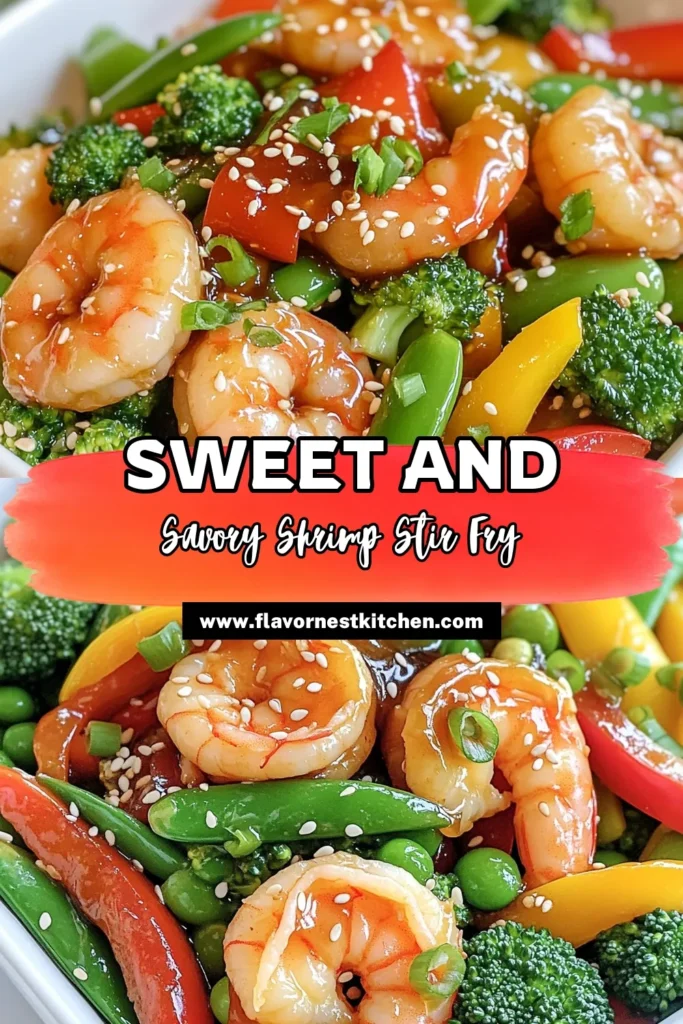 Savor the deliciousness of Honey Garlic Shrimp Stir Fry with this easy recipe! Create a colorful and healthy meal in just 30 minutes that your family will love. With juicy shrimp, fresh veggies, and a sweet garlic sauce, it's perfect for weeknight dinners. Ready to impress? Click through for full instructions and become a stir-fry pro! #HoneyGarlicShrimp #StirFryRecipes #QuickRecipes #HealthyDinnerIdeas