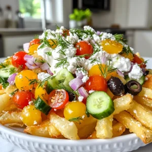 Greek Loaded Fries Tasty and Flavorful Recipe