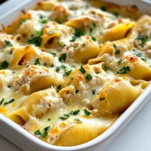 Chicken Alfredo Stuffed Shells Easy and Creamy Recipe