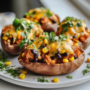 BBQ Chicken Stuffed Sweet Potatoes Flavorful Delight