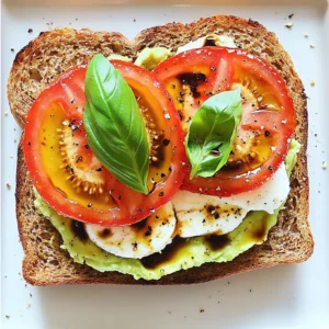 Minute Caprese Avocado Toast Fast and Tasty Meal
