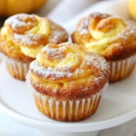 For these tasty muffins, you will need the following items: - 1 ½ cups all-purpose flour - 1 teaspoon baking powder - 1 teaspoon baking soda - ½ teaspoon salt - 1 teaspoon ground cinnamon - ½ teaspoon ground nutmeg - ½ teaspoon ginger powder - ½ cup granulated sugar - ½ cup brown sugar, packed - 2 large eggs - 1 cup canned pumpkin puree - ½ cup vegetable oil - 1 teaspoon vanilla extract - 4 oz cream cheese, softened - 2 tablespoons powdered sugar - 1 teaspoon lemon juice You can make your muffins even better with these extras: - Chopped nuts like walnuts or pecans - Chocolate chips for a sweet twist - Dried cranberries for a tart flavor - A sprinkle of pumpkin seeds on top Choosing great ingredients makes a big difference. Here are my tips: - Flour: Use fresh, unbleached all-purpose flour for the best texture. - Pumpkin: Canned pumpkin should be 100% pumpkin, not pie filling. - Spices: Fresh spices add more flavor, so check the dates on the jars. - Cream Cheese: Choose full-fat cream cheese for a rich filling. - Eggs: Look for farm-fresh eggs, as they improve taste and texture. Your ingredients matter! Invest a little time to pick the best ones, and your muffins will shine. {{ingredient_image_1}} Start by preheating your oven to 350°F (175°C). This ensures your muffins bake evenly. Next, line a muffin tin with paper liners. If you don't have liners, lightly grease the cups with cooking spray. This helps the muffins release easily after baking. In a medium bowl, whisk together the dry ingredients. Combine 1 ½ cups of all-purpose flour, 1 teaspoon of baking powder, 1 teaspoon of baking soda, and ½ teaspoon of salt. Then, add 1 teaspoon of ground cinnamon, ½ teaspoon of ground nutmeg, and ½ teaspoon of ginger powder. This blend gives your muffins great flavor. Set this bowl aside for now. In a large mixing bowl, beat together ½ cup of granulated sugar and ½ cup of brown sugar with 2 large eggs. Mix until the mixture looks light and fluffy. Then, add 1 cup of canned pumpkin puree, ½ cup of vegetable oil, and 1 teaspoon of vanilla extract. Stir these ingredients until they are well combined. For the cream cheese filling, take a small bowl and mix 4 oz of softened cream cheese with 2 tablespoons of powdered sugar and 1 teaspoon of lemon juice. Blend until smooth. This filling adds a nice tang to the muffins. Now, it's time to assemble the muffins. Spoon a tablespoon of the pumpkin batter into each muffin cup. Next, add a small dollop of the cream cheese mixture in the center of the batter. Cover the cream cheese with another tablespoon of pumpkin batter. This layering makes each bite a delight. Place the muffin tin in the oven and bake for 18 to 22 minutes. Check for doneness by inserting a toothpick into the center of a muffin. It should come out clean, with just a few crumbs sticking to it. Once baked, let the muffins cool in the tin for about 5 minutes. Carefully move them to a wire rack to cool completely. For serving, enjoy them warm. You can dust them with powdered sugar or add a dollop of whipped cream for a festive touch. To keep your muffins light, measure flour correctly. Use a spoon to fill your measuring cup. Avoid packing the flour down. Also, do not over-mix your batter. Stir gently until the ingredients just blend. A few lumps are fine. This helps keep air in the batter for fluffiness. Start by mixing wet ingredients first. Beat the sugars and eggs until fluffy. Then, slowly add the pumpkin and oil. Mix until smooth. For dry ingredients, whisk them in a separate bowl. Gradually fold the dry mix into the wet mix. This method helps avoid lumps and keeps the batter airy. You can add chocolate chips or nuts for extra flavor. Consider using spices like allspice or cloves. They add warmth and depth to the muffins. You can also swap some pumpkin puree for mashed banana. This gives a nice twist to the flavor. Adjusting the sugar can also make them less sweet. Pro Tips Use Fresh Spices: For the best flavor, use fresh ground spices instead of pre-packaged ones. This will enhance the aromatic profile of your muffins. Check for Doneness: To ensure your muffins are baked perfectly, use a toothpick to test for doneness. A few moist crumbs should cling to the toothpick. Chill Cream Cheese: For a richer cream cheese filling, chill the cream cheese mixture before adding it to the batter. This helps it maintain its shape while baking. Experiment with Toppings: Get creative with toppings! Consider adding chopped nuts, chocolate chips, or a sprinkle of oats on top of the muffins before baking for added texture. {{image_2}} To make vegan pumpkin muffins, swap the eggs for flax eggs. Use 1 tablespoon of ground flaxseed mixed with 2.5 tablespoons of water per egg. Let it sit for 5 minutes to thicken. For the cream cheese filling, opt for vegan cream cheese. This keeps the flavor and texture close to the original. For gluten-free muffins, replace all-purpose flour with a gluten-free blend. Ensure the blend has xanthan gum for structure. You can also use almond flour or oat flour for a different flavor. Be sure to check that your baking powder is gluten-free as well. You can spice up your muffins by adding chocolate chips or nuts. Try mixing in some chopped walnuts or pecans for crunch. Cinnamon and nutmeg are great, but consider adding a dash of cardamom or cloves for warmth. If you want a sweeter touch, fold in some dried cranberries or raisins. Each twist brings something fun and new to your pumpkin muffins. To keep your pumpkin cream cheese muffins fresh, first let them cool. Place them in an airtight container. This helps keep moisture in and prevents them from drying out. You can also use a zip-top bag. Just make sure to squeeze out the air before sealing. Store them at room temperature for up to three days. Freezing is a great option if you can't eat all the muffins right away. Wrap each muffin in plastic wrap. Then, place them in a freezer-safe bag or container. Label the bag with the date. You can freeze them for up to three months. When you're ready to enjoy, just thaw them on the counter overnight. To reheat your muffins, preheat your oven to 350°F (175°C). Place the muffins on a baking sheet. Heat them for about 10 minutes. This makes them warm and soft again. If you want a quicker option, use the microwave. Heat each muffin for about 15-20 seconds. Enjoy your delicious muffins! Yes, you can use other purees. Applesauce or sweet potato puree works well. These will change the flavor but still keep the muffins moist. These muffins stay fresh for about 3 days at room temperature. You can store them in an airtight container. If you keep them in the fridge, they last about a week. If you want a dairy-free option, try using silken tofu or a vegan cream cheese. Greek yogurt can also work for a tangy flavor. To cut down on sweetness, reduce the granulated sugar by a quarter cup. You can also use unsweetened applesauce to replace some sugar. Absolutely! Bake mini muffins for about 12-15 minutes. Keep an eye on them to ensure they don’t overbake. They make great snacks or treats! Making pumpkin cream cheese muffins is simple and fun. You need fresh ingredients for the best flavor. Follow the steps to mix, bake, and enjoy delicious muffins. Use my tips to avoid dense muffins and try fun variations. Store your muffins right to keep them fresh. With these ideas, you can customize your baking. Dive in, mix it up, and enjoy the process! Your muffins will impress friends and family.