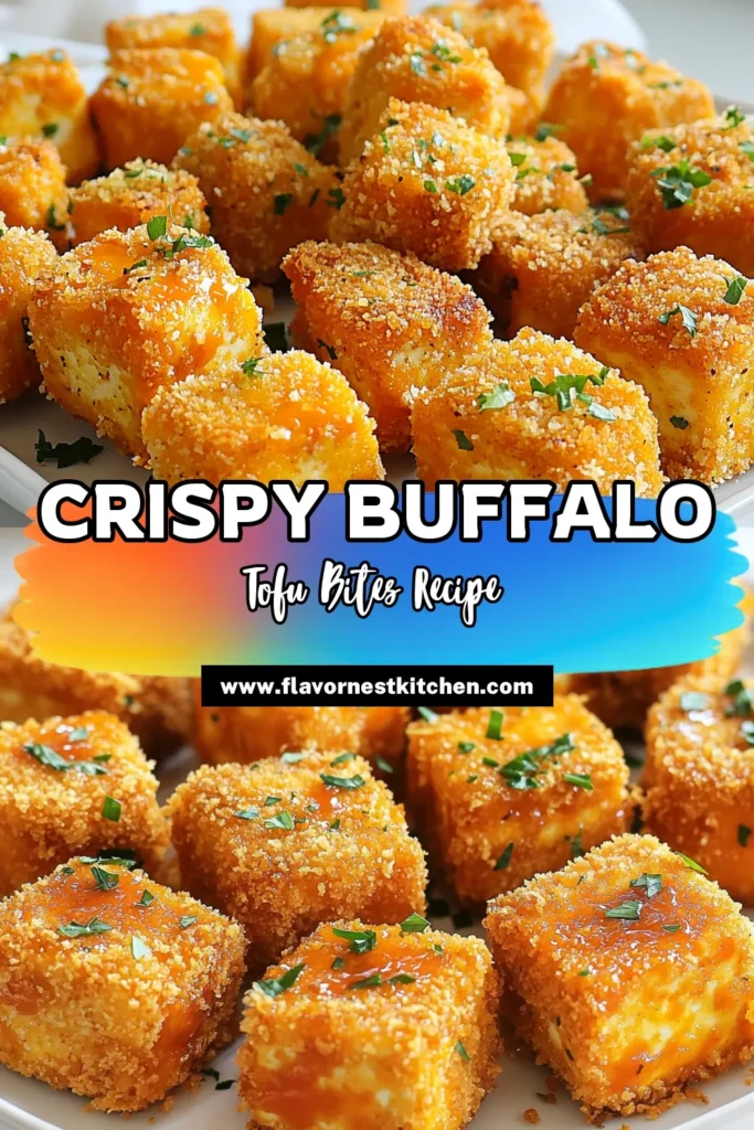 Savor these Buffalo Tofu Bites for your next gathering! This delicious crispy tofu recipe is a perfect plant-based appetizer that packs a punch. Ideal for anyone craving vegan buffalo wings, these bites are tossed in a homemade buffalo sauce recipe that elevates the flavor. Easy to make and full of protein, they're sure to be a hit! Click through for the full recipe and make your next snack unforgettable. #BuffaloTofuBites #VeganBuffaloWings #PlantBasedAppetizers #CrispyTofuRecipe