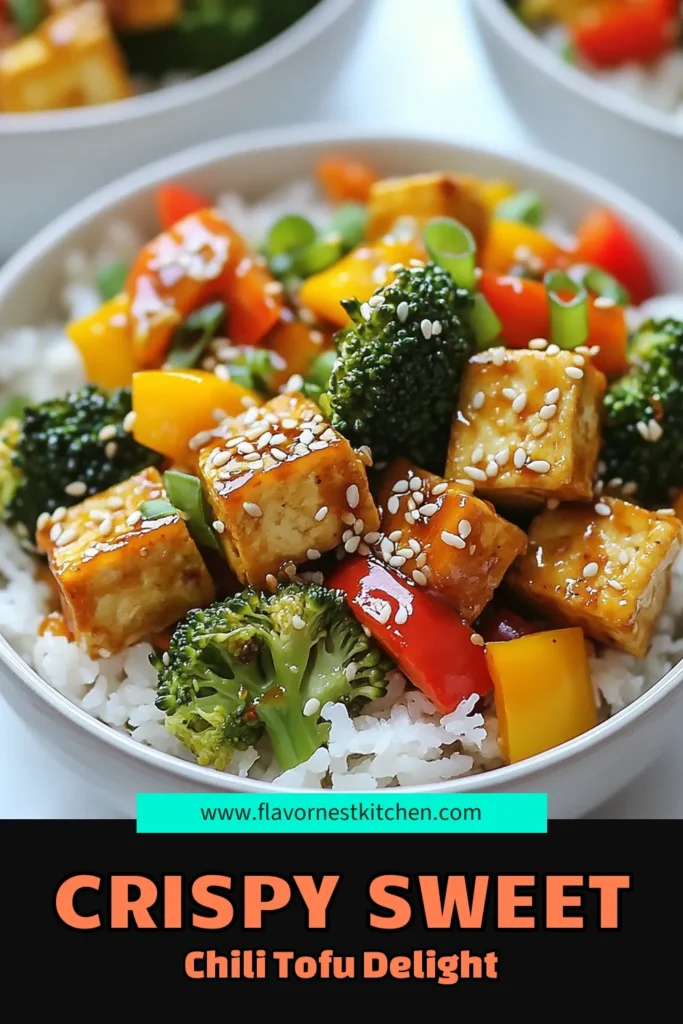 Indulge in this easy and delicious Sweet Chili Tofu Stir Fry that combines crispy tofu and vibrant veggies for a perfect vegetarian stir fry. This healthy vegetarian recipe is packed with flavor and makes a quick and satisfying tofu dinner. Perfect for busy weeknights, this dish will impress everyone! Try it today and elevate your dinner game! Save for later! #SweetChiliTofuStirFry #CrispyTofuRecipes #VegetarianStirFry #HealthyVegetarianRecipes