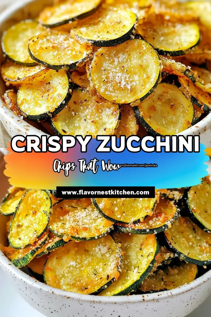 Make crispy zucchini chips with this Garlic Parmesan Zucchini recipe that's perfect for a healthy snack! These baked zucchini chips are a delightful low-calorie appetizer that will satisfy your cravings without the guilt. Enjoy the savory blend of garlic and Parmesan in every bite. Easy to prepare and full of flavor, these healthy snack recipes are a must-try. Save and share to impress your friends! #HealthySnacks #CrispyZucchiniChips #LowCalorieAppetizers #BakedZucchiniChips