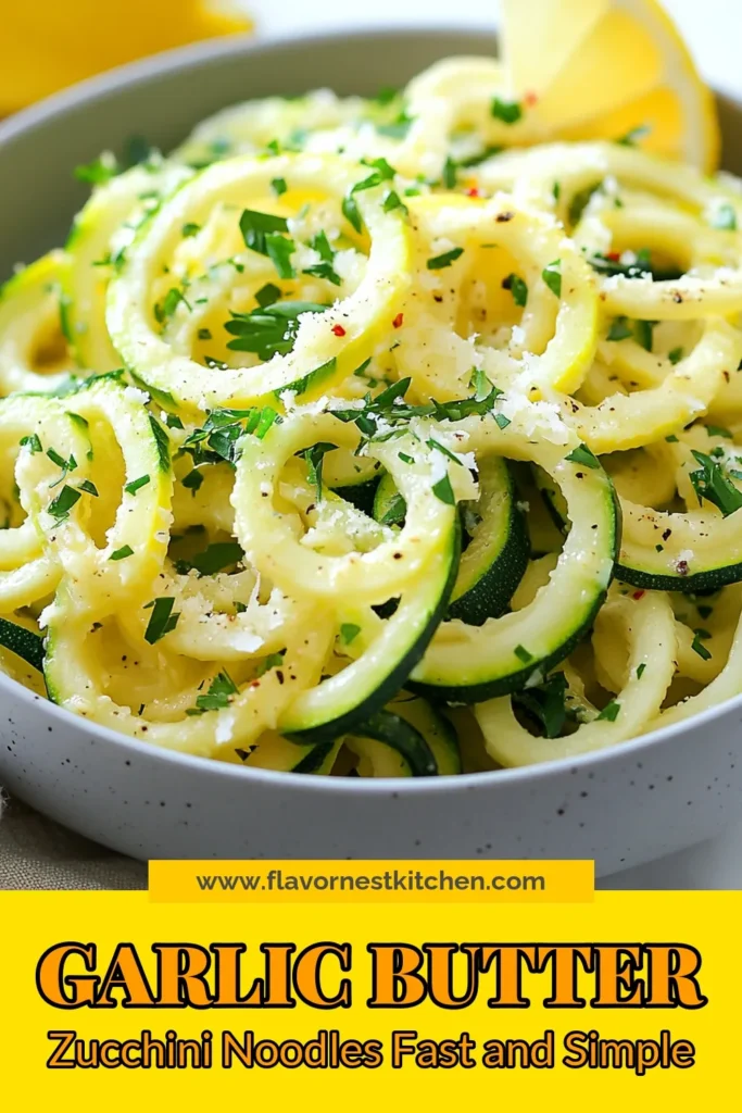 Whip up a delightful meal with Garlic Butter Zucchini Noodles, the perfect low carb pasta alternative! This quick zucchini noodle recipe is a go-to for healthy zucchini recipes and satisfying vegetable dinners. In just 15 minutes, enjoy melt-in-your-mouth noodles topped with garlic butter, Parmesan, and fresh parsley. Perfect for busy weeknights! Save this recipe for a flavorful, guilt-free option that everyone will love! #ZucchiniNoodles #HealthyDinner #LowCarb #QuickRecipes