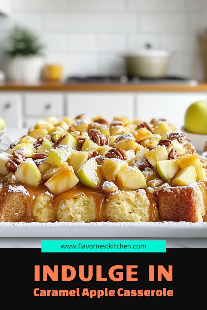 Indulge in the delightful flavors of Caramel Apple French Toast Casserole! This easy recipe combines fluffy bread, sweet apples, and rich caramel for a breakfast that feels like dessert. Perfect for family gatherings or cozy brunches, this dish is sure to impress. Follow our simple steps to create a warm, inviting dish that everyone will love. Click through for the full recipe and get ready to savor the sweet goodness! #FrenchToastCasserole #BreakfastIdeas #CaramelApple #BrunchRecipes