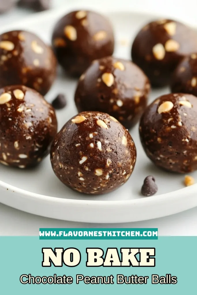Looking for a quick and nutritious boost? Try these delicious chocolate peanut butter protein balls! Perfect as healthy snack recipes, these no-bake protein balls combine oats, peanut butter, and chocolate protein powder for an easy protein bite. Ideal homemade energy snacks, they're ready in just 15 minutes. Make them today for a guilt-free treat that's perfect for on-the-go! Click to save this recipe! #ChocolatePeanutButter #HealthySnacks #EnergyBites #ProteinBalls