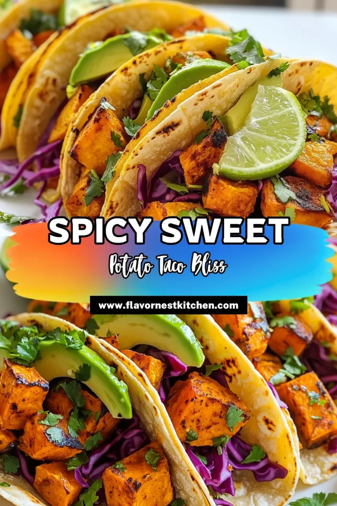Discover the deliciousness of Chipotle sweet potato tacos! This easy taco night meal is perfect for anyone looking for healthy taco ideas. Packed with flavors from seasoned sweet potatoes, black beans, and fresh toppings, these vegan taco recipes will please everyone at your table. Enjoy a nutritious twist on classic tacos with these sweet potato recipes. Don’t forget to save this recipe for your next meal! #VeganTacos #HealthyEating #TacoTuesday #SweetPotatoes