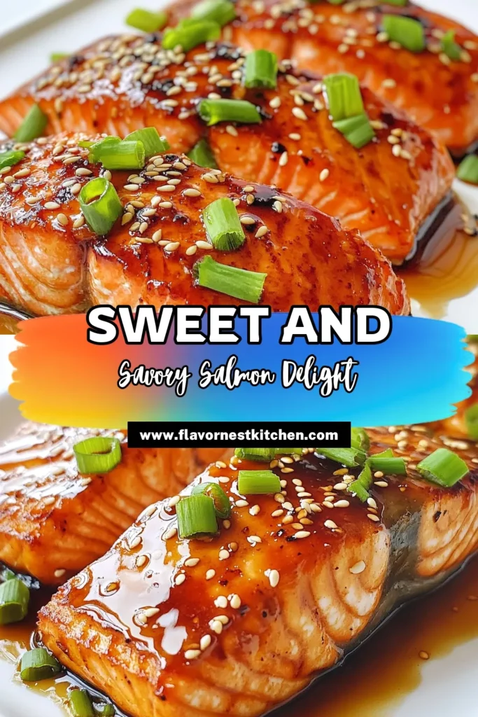 Indulge in this delicious honey soy glazed salmon for a healthy seafood dinner that's both easy and quick! This simple baked salmon recipe features a flavorful marinade that elevates your meal. Perfect for busy nights, this honey soy recipe is packed with taste and nutrition. Try this dish today and delight your family with a wholesome dinner! Save your recipe now! #HoneySoyGlazedSalmon #EasySalmonRecipe #HealthySeafoodDinner #QuickHoneySoyRecipe