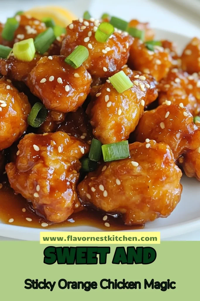Craving a delicious homemade orange chicken recipe? Try this sticky orange chicken that's easy to make and perfect for dinner. This recipe features crispy fried chicken with orange sauce that will delight your taste buds. In just 30 minutes, you can enjoy mouthwatering sticky chicken that’s great for the whole family. Save this easy orange chicken recipe for your next meal! #StickyOrangeChicken #OrangeChickenRecipe #EasyStickyChicken #HomemadeOrangeChicken