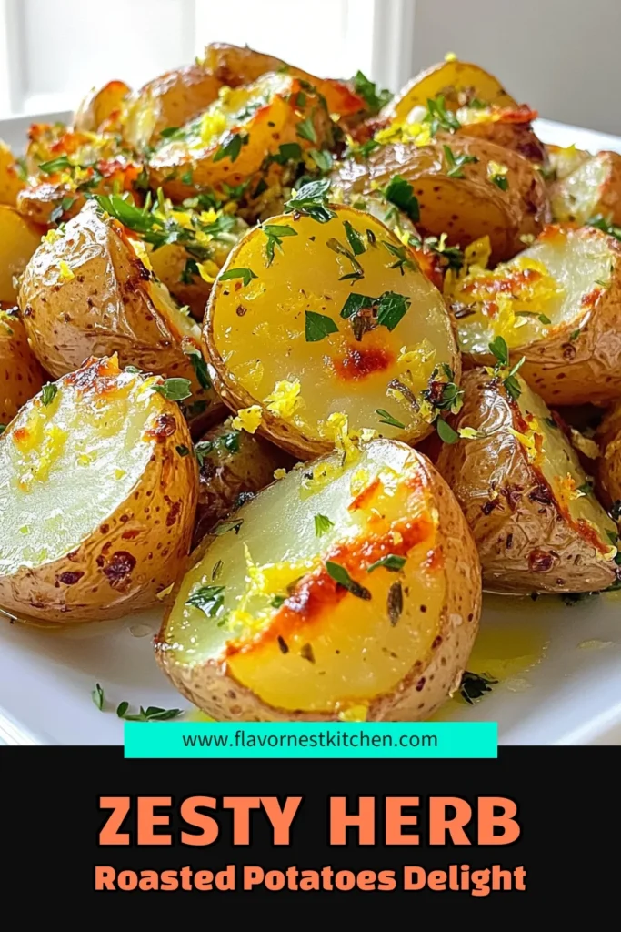 Enjoy the delicious flavors of Lemon Herb Roasted Potatoes, a simple yet flavorful side dish perfect for any meal! With zesty lemons, fresh herbs, and crispy baby potatoes, this easy recipe will elevate your dinner to the next level. Click to discover how to create this mouthwatering dish that your family will love. Don't miss out on this healthy, tasty addition to your menu! #LemonHerbRoastedPotatoes #HealthyRecipes #SideDishes #YummyFood