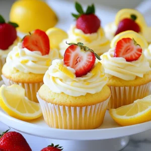 Strawberry Lemonade Cupcakes Delightful Summer Treat