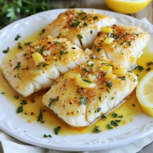 Lemon Garlic Butter Cod Flavorful and Easy Dish