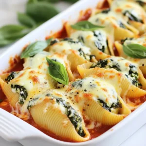 Creamy Spinach Ricotta Stuffed Shells Easy Dinner Meal