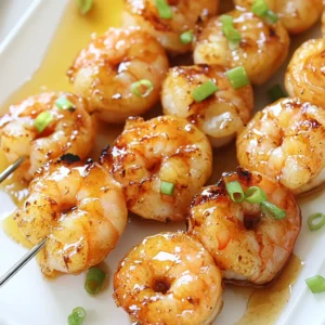 Honey Garlic Shrimp Skewers Flavorful Grilled Delight
