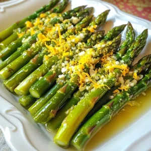 Lemon Garlic Roasted Asparagus Tasty Side Dish Recipe
