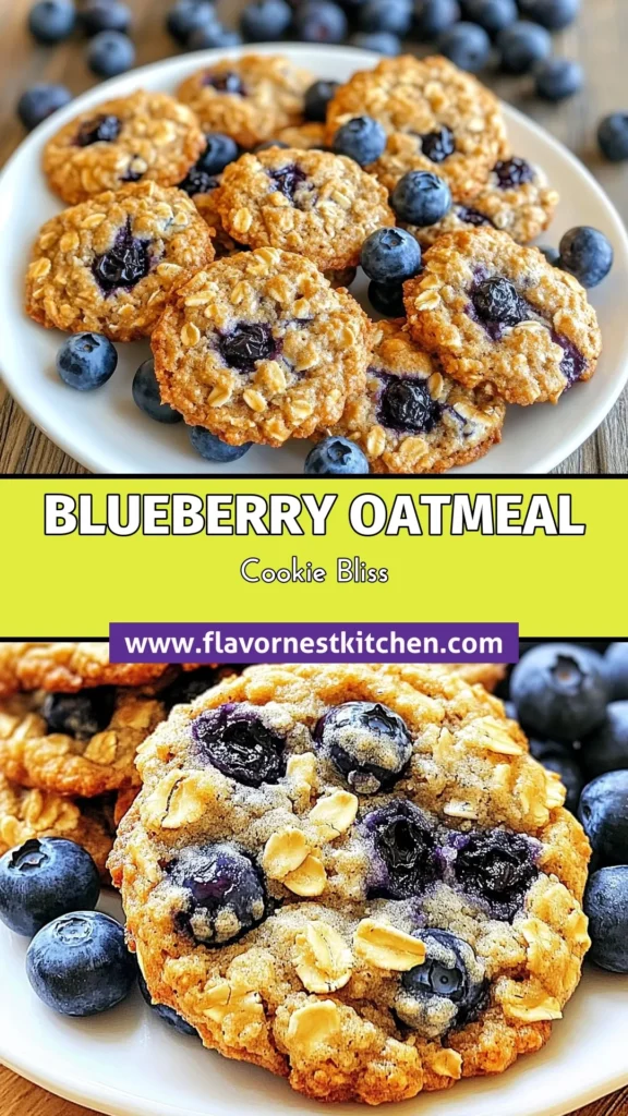 Start your day with delicious blueberry oatmeal cookies that are healthy and easy to make! This healthy cookie recipe features whole wheat blueberry cookies packed with nutrition and flavor. Made with coconut oil, these easy oatmeal cookies are perfect for quick breakfasts or snacks. Try this delightful recipe today and enjoy a tasty treat! Save for later and indulge in these wholesome bites! #BlueberryOatmealCookies #HealthyCookieRecipe #EasyOatmealCookies #CoconutOilCookies